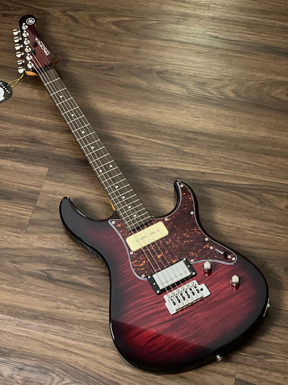 Yamaha PAC611VFM Pacifica in Dark Red Burst