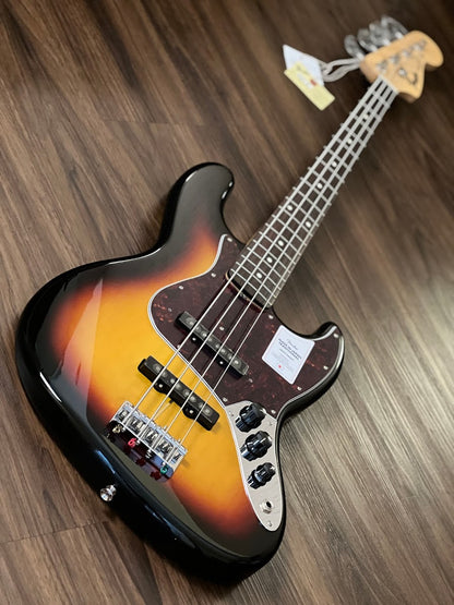 Fender Japan Traditional II 60s Jazz Bass พร้อม Rosewood FB ใน 3-Tone Sunburst