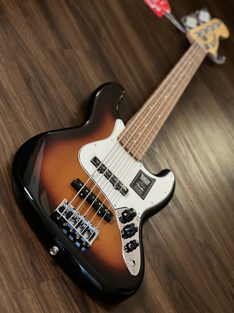 Fender Player Series Jazz Bass V String Pau Ferro in 3-Tone Sunburst