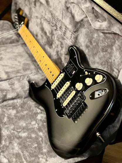 Fender American Ultra Luxe Stratocaster Floyd Rose HSS - Silverburst with Maple Fingerboard