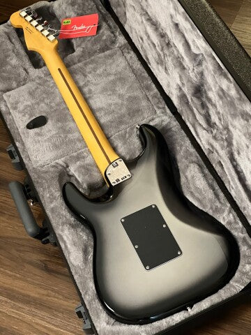 Fender American Ultra Luxe Stratocaster Floyd Rose HSS - Silverburst with Maple Fingerboard