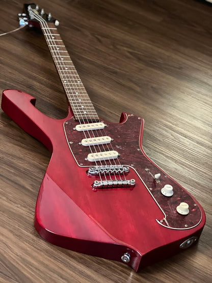 Ibanez FRM100 TR Paul Gilbert Fireman Signature in Transparent Red