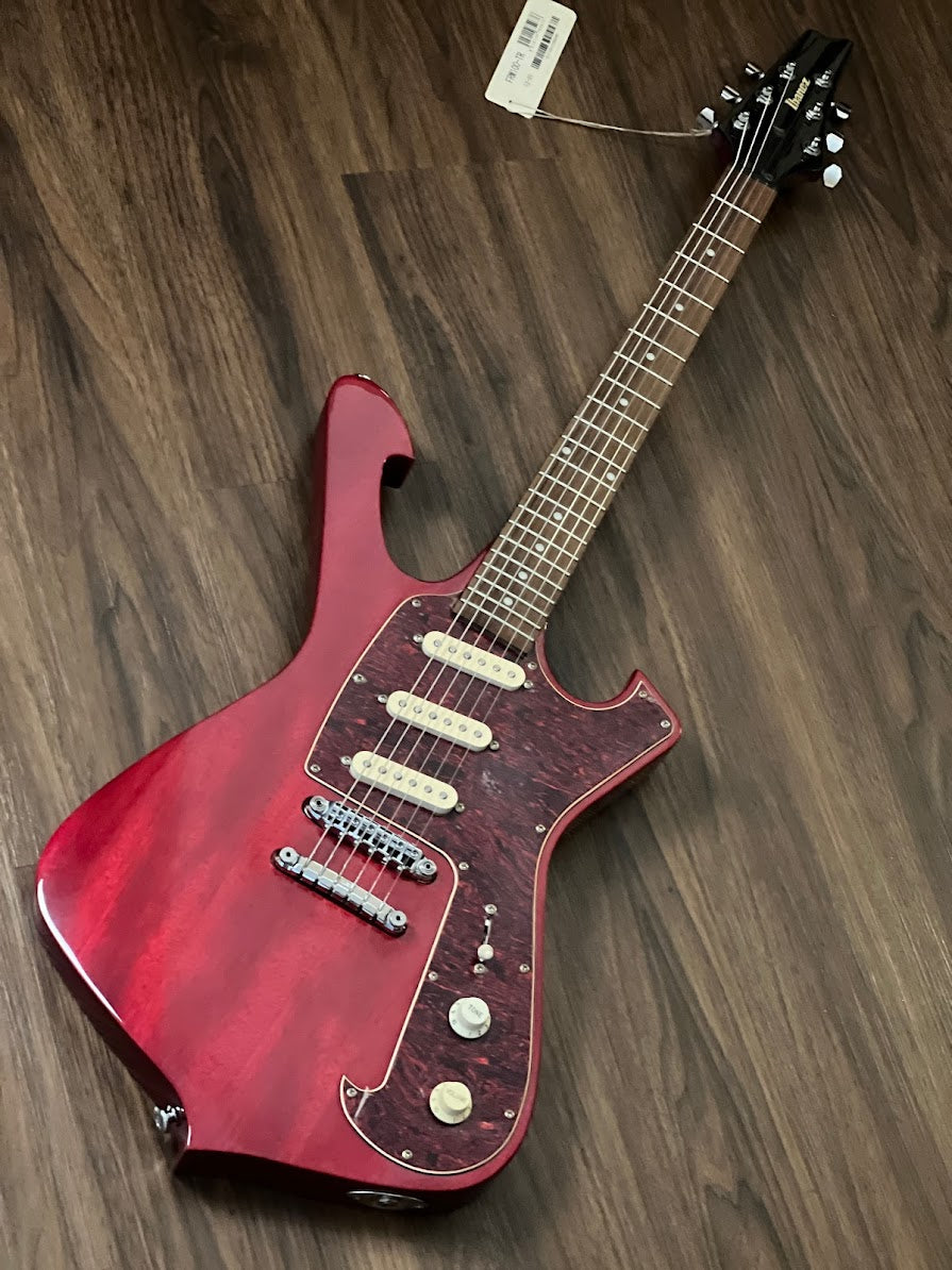 Ibanez FRM100 TR Paul Gilbert Fireman Signature in Transparent Red 