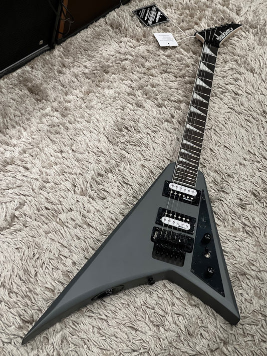 Jackson JS Series Rhoads JS32 with Amaranth FB in Satin Gray
