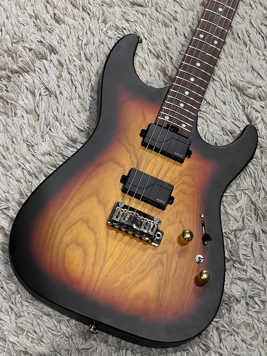 Soloking MS-1 Custom MOD 24 HH Ash Flat Top in Tri Fade Burst with Fishman Fluence