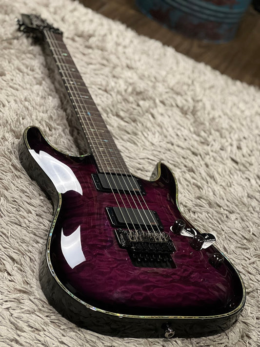 Schecter Hellraiser C-1 FR in Trans Purple Burst