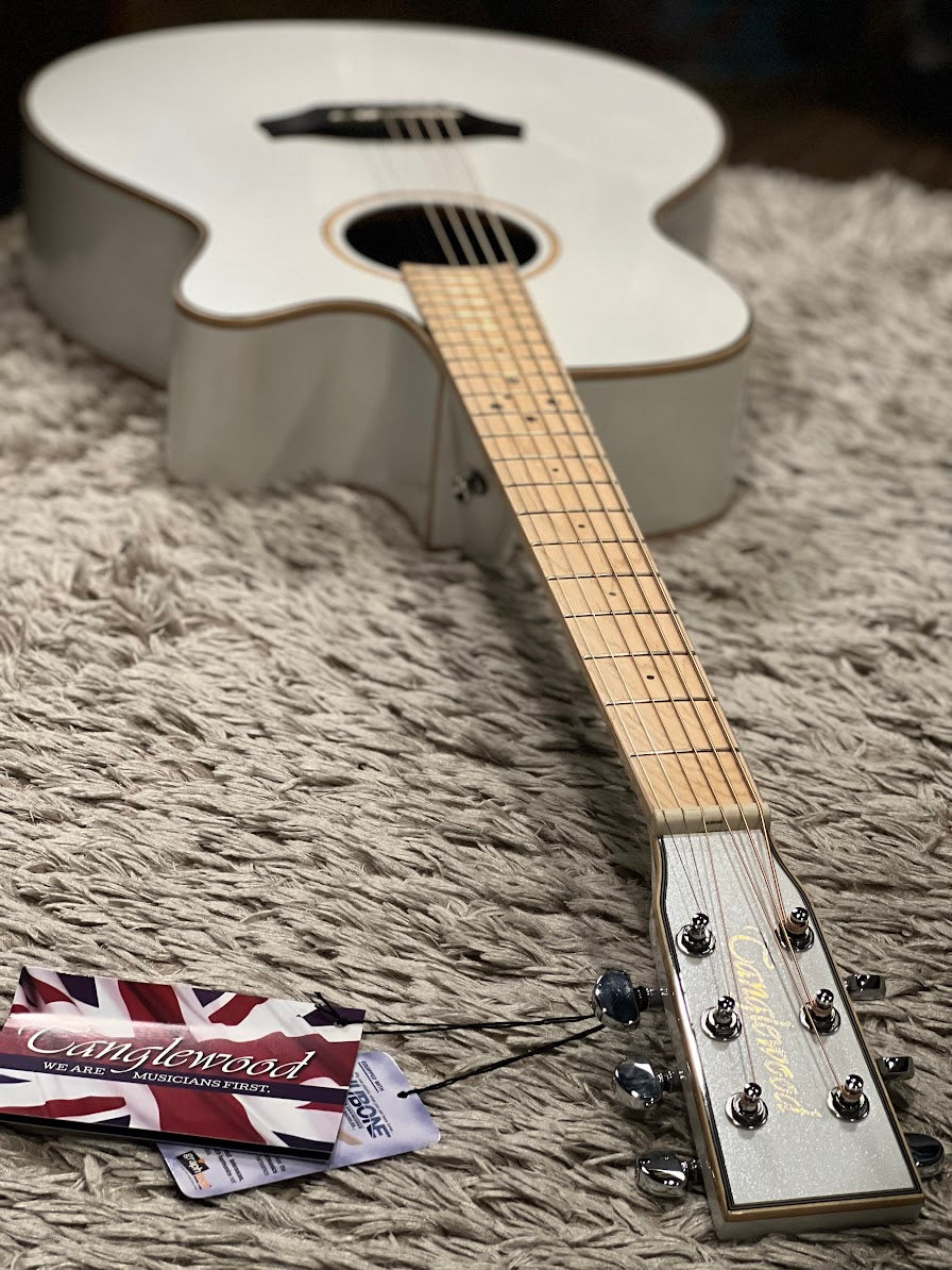 Tanglewood TW4E BLW Winterleaf Acoustic Electric in Whitsunday White Gloss