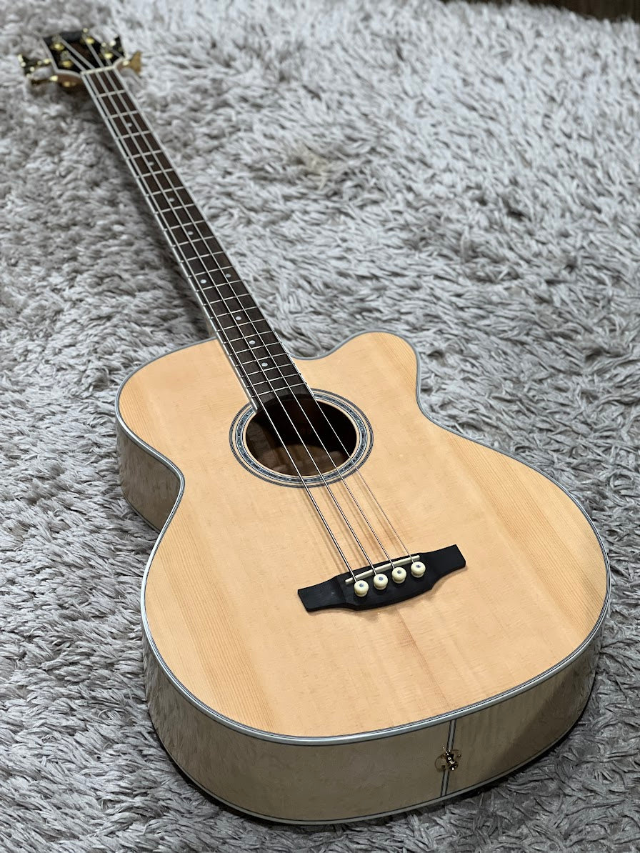 Takamine GB72CE Jumbo Acoustic Bass Guitar - Natural