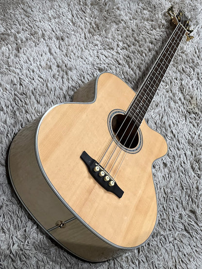 Takamine GB72CE Jumbo Acoustic Bass Guitar - Natural