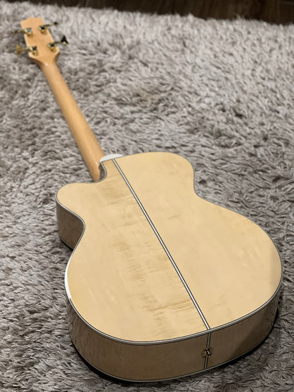 Takamine GB72CE Jumbo Acoustic Bass Guitar - Natural