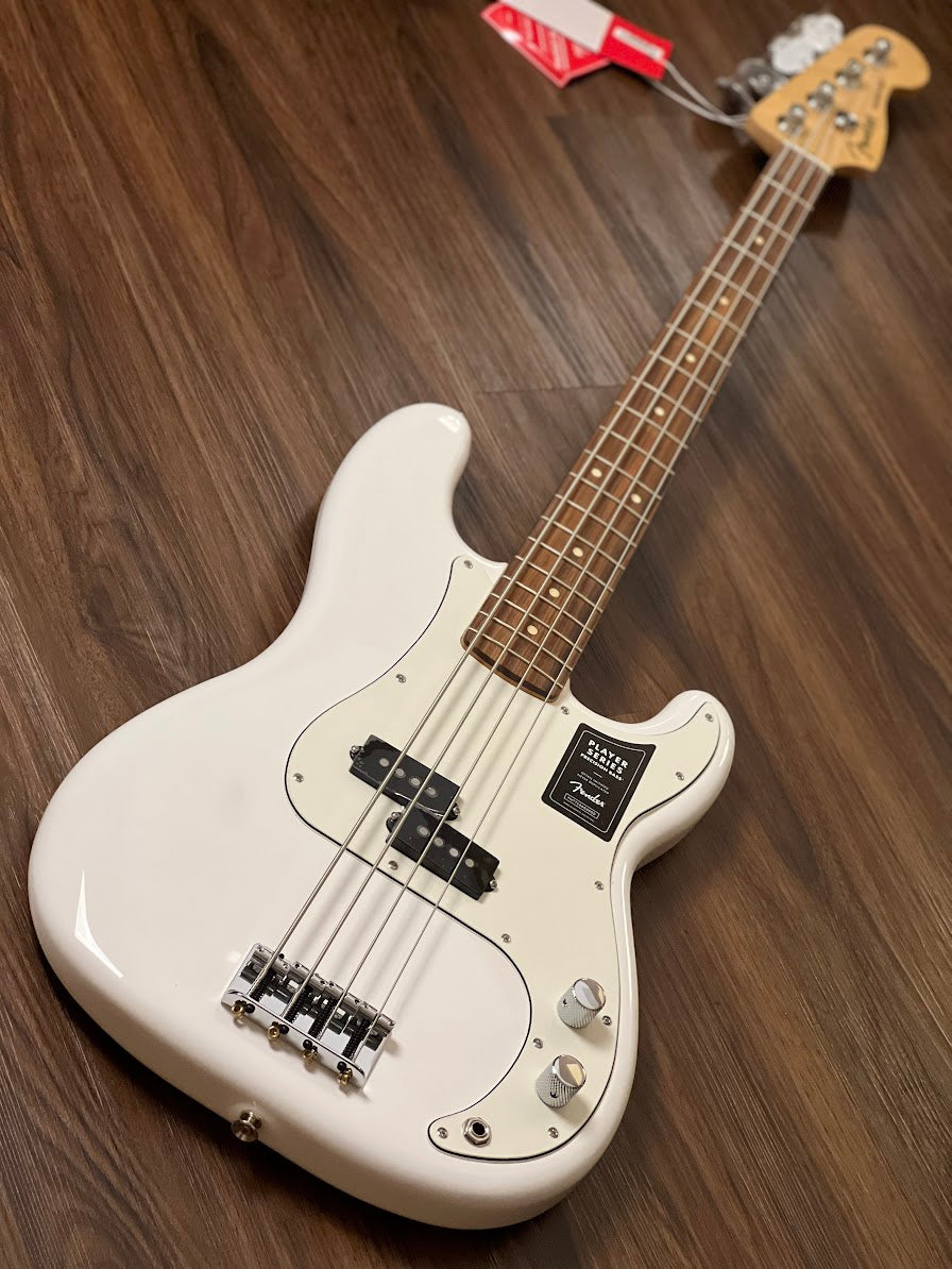 Fender Player Precision Bass with Pau Ferro FB in Polar White
