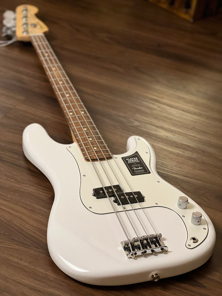 Fender Player Precision Bass with Pau Ferro FB in Polar White