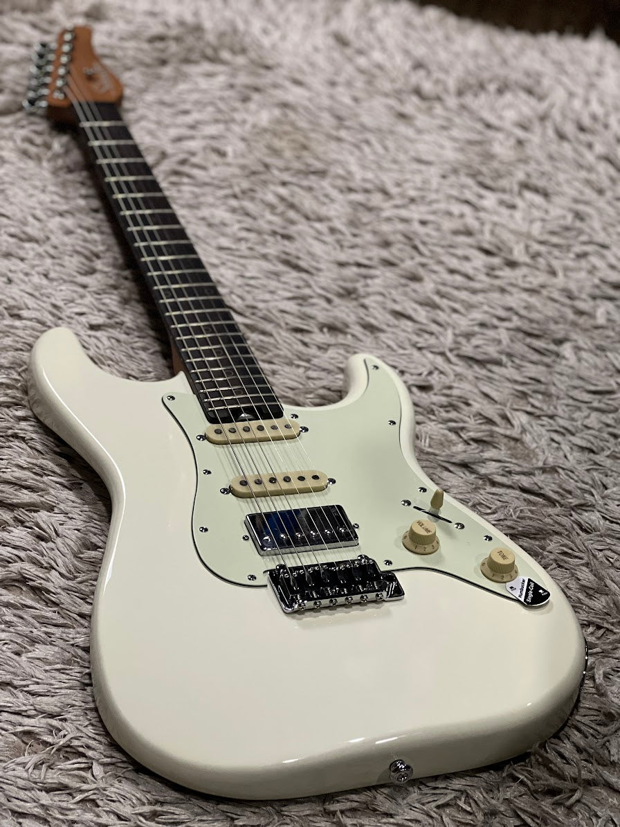 Schecter Nick Johnston Traditional HSS in Atomic Snow