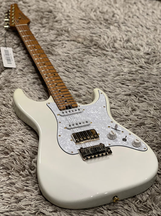 Soloking MS-11 Classic MKII in Olympic White with Gold Hardware and Roasted Maple FB