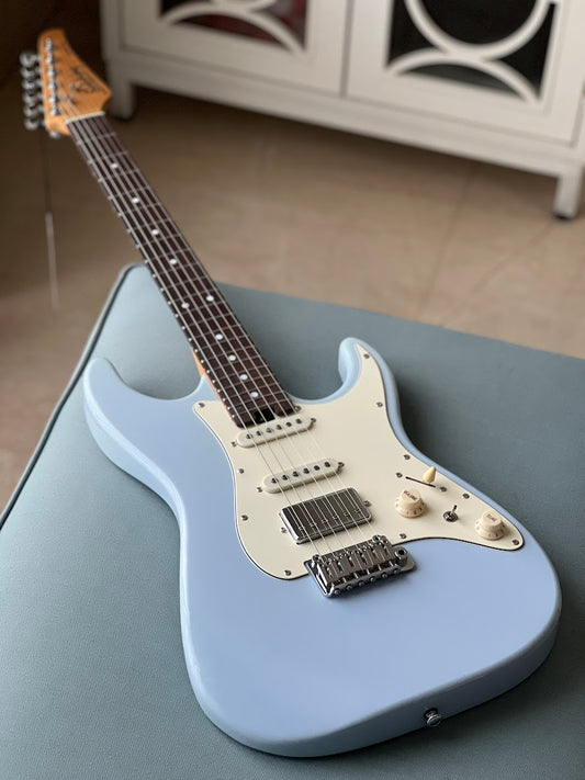 Soloking MS-11 Classic MKII MOD with rosewood FB and Seymour Duncan TB14 in Sonic Blue