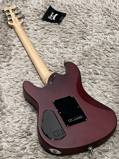 Framus Diablo D-Series in Burgundy Red Transparent Satin