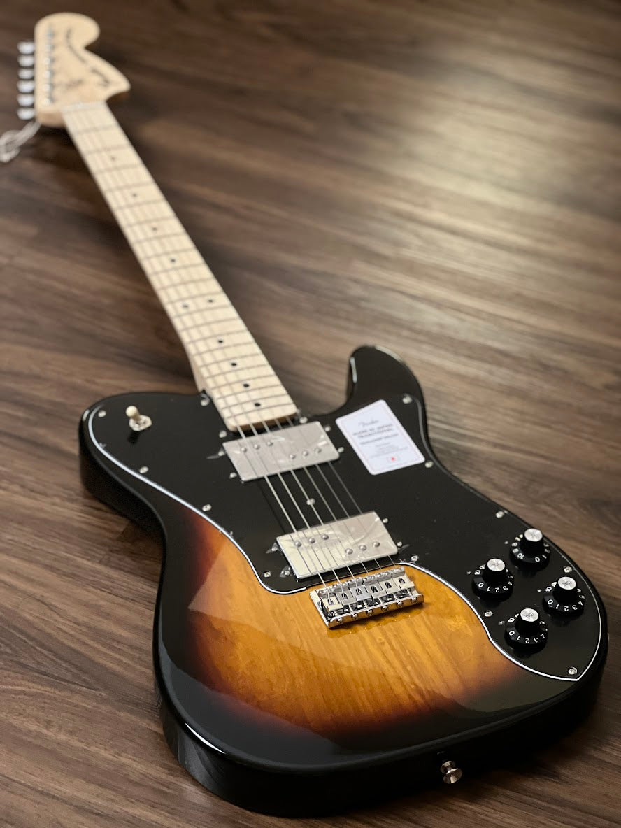Fender Japan Traditional II 70s Telecaster Deluxe พร้อม Maple FB ใน 3-Tone Sunburst