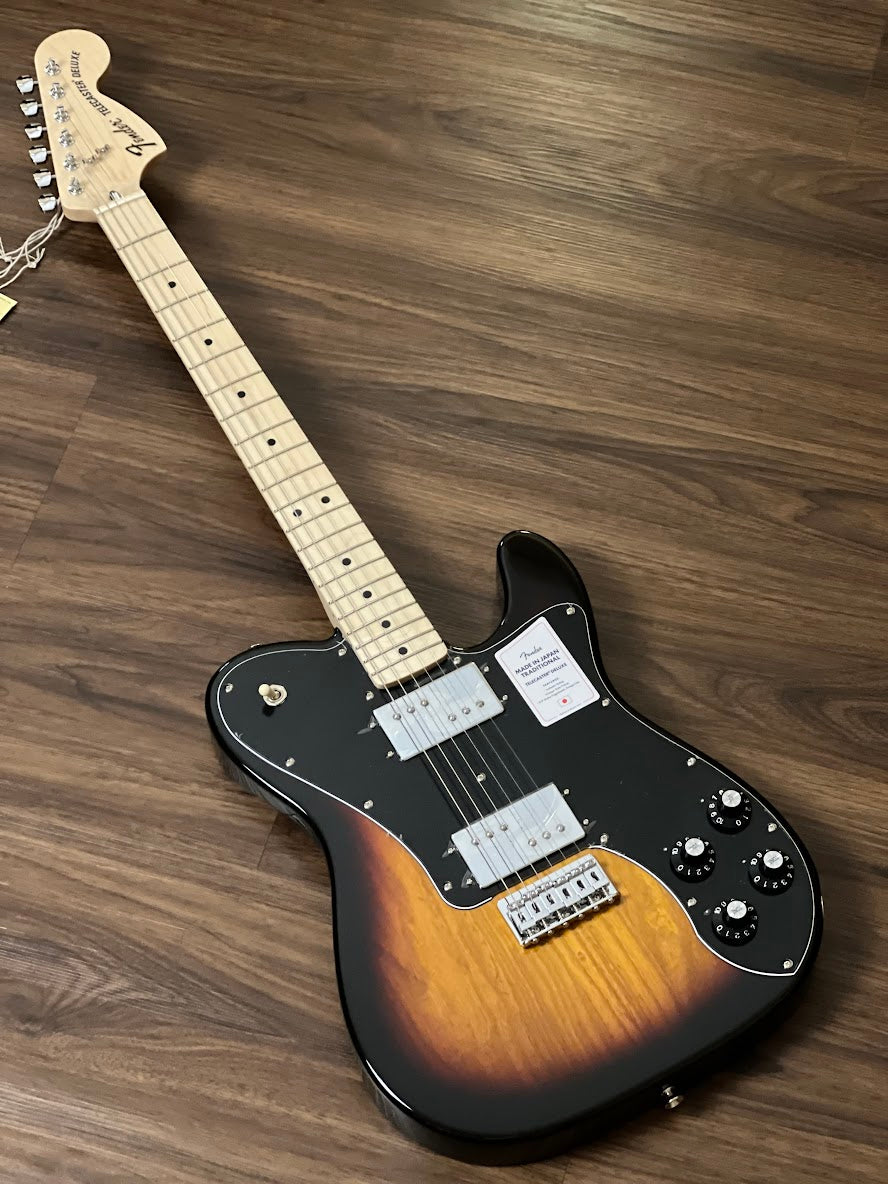 Fender Japan Traditional II 70s Telecaster Deluxe with Maple FB in 3-Tone Sunburst