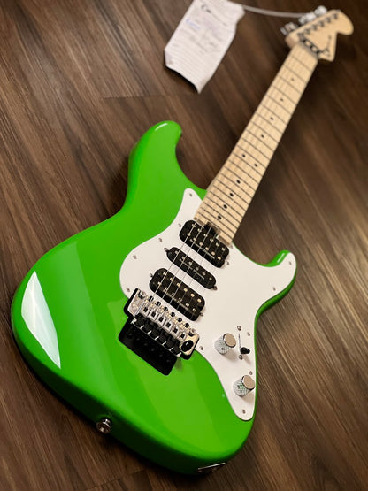 Charvel Pro Mod So-Cal Style 1 HSH with Floyd Rose and Maple FB in Slime Green