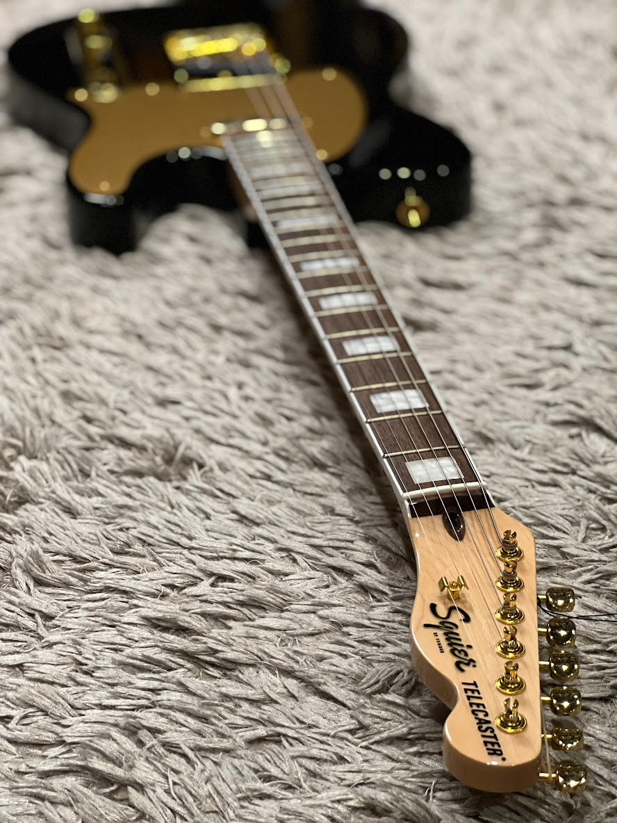 Squier 40th Anniversary Gold Edition Telecaster in Black