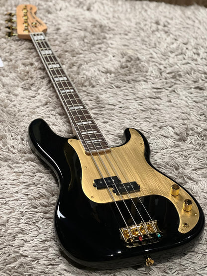 Squier 40th Anniversary Gold Edition Precision Bass สีดำ