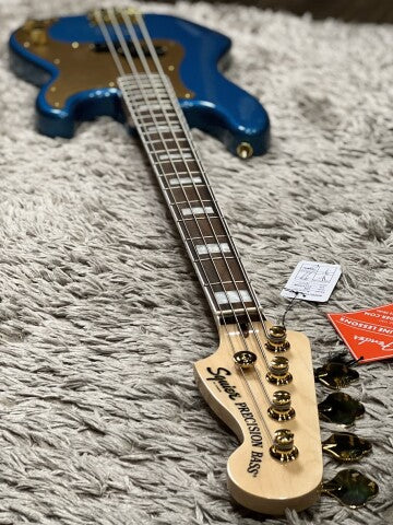 Squier 40th Anniversary Gold Edition Precision Bass in Lake Placid Blue