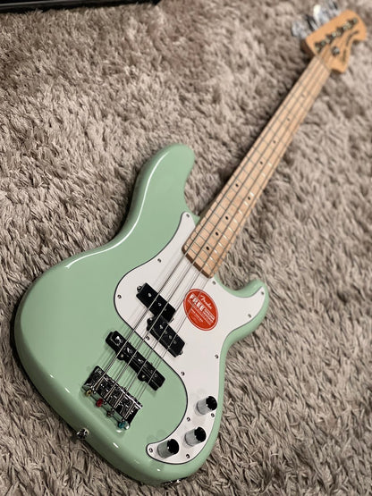 Squier FSR Affinity Precision PJ Bass with Maple FB in Surf Green