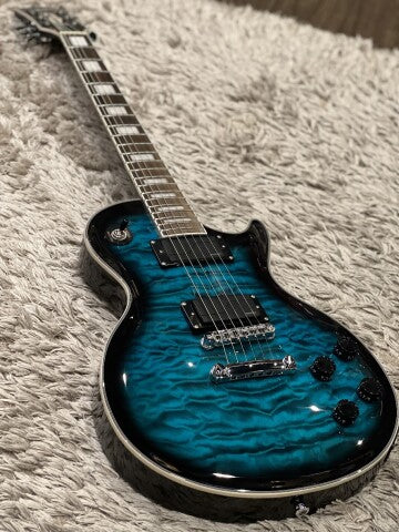 Soloking SLS60QM Deluxe in Teal Burst MOD with Fishman Fluence Nafiri Special Run