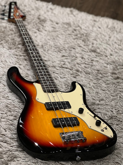 Soloking MJ-1 Classic Bass in 3 Tone Sunburst with Roasted Maple Neck