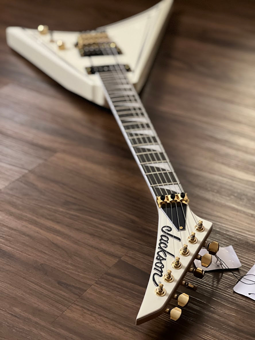 Jackson Pro Series Rhoads RR3 in Ivory with Black Pinstripes