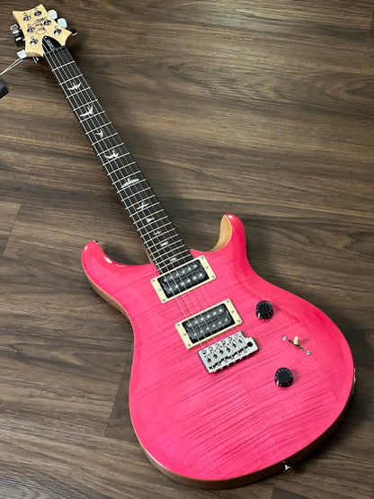 PRS SE Custom 24 - Bonnie Pink with Natural Back