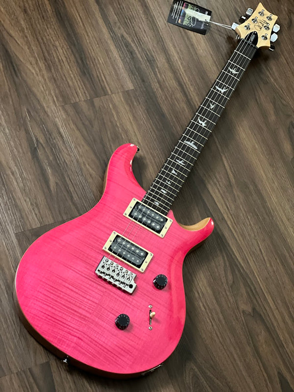 PRS SE Custom 24 - Bonnie Pink with Natural Back – nafiriguitar.com