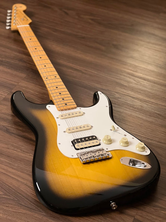 Fender JV Modified 50s Stratocaster HSS with Maple FB in 2-Color Sunburst
