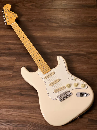 Fender JV ดัดแปลง Stratocaster ยุค 60 ด้วย Maple FB สี Olympic White