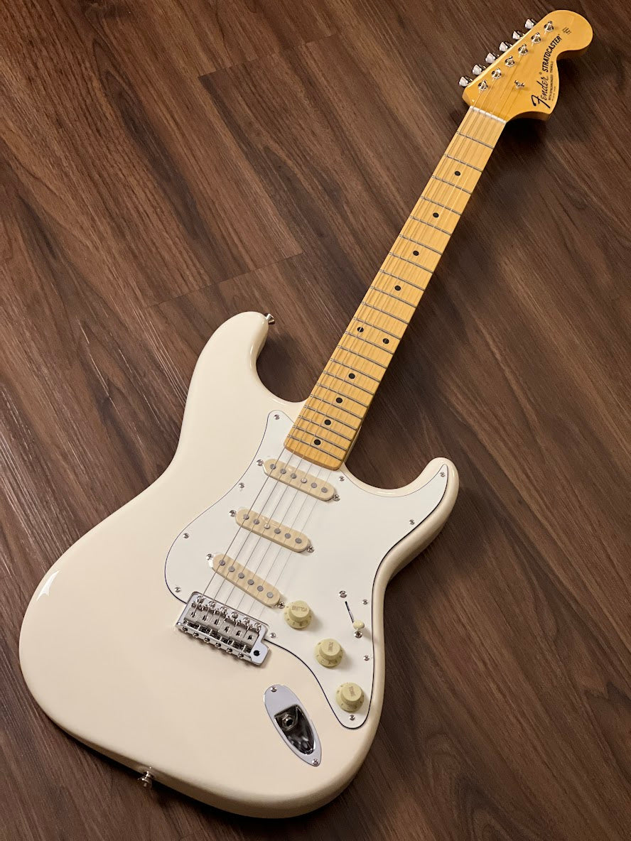 Fender JV ดัดแปลง Stratocaster ยุค 60 ด้วย Maple FB สี Olympic White