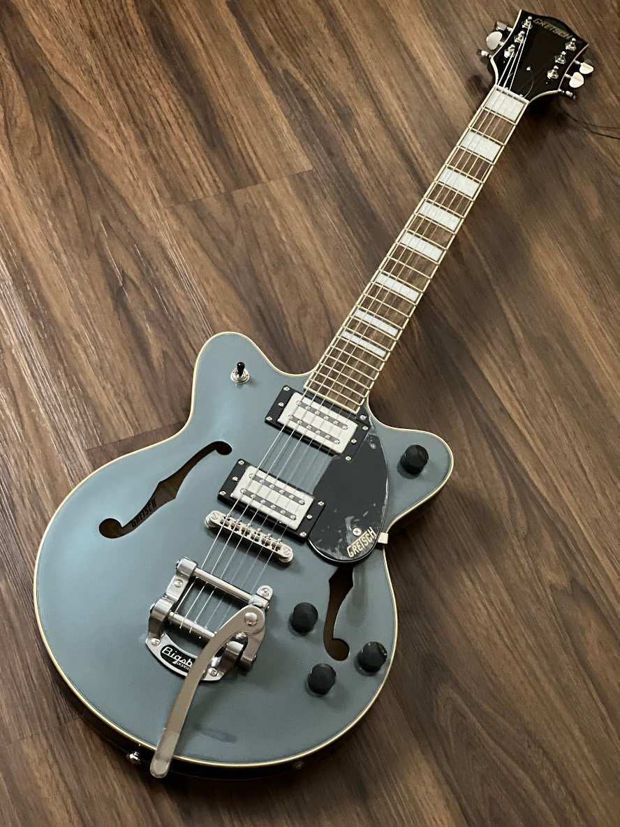 Gretsch G2655T Streamliner Centre Block Jr Double-Cut with Bigsby in Sterling Green
