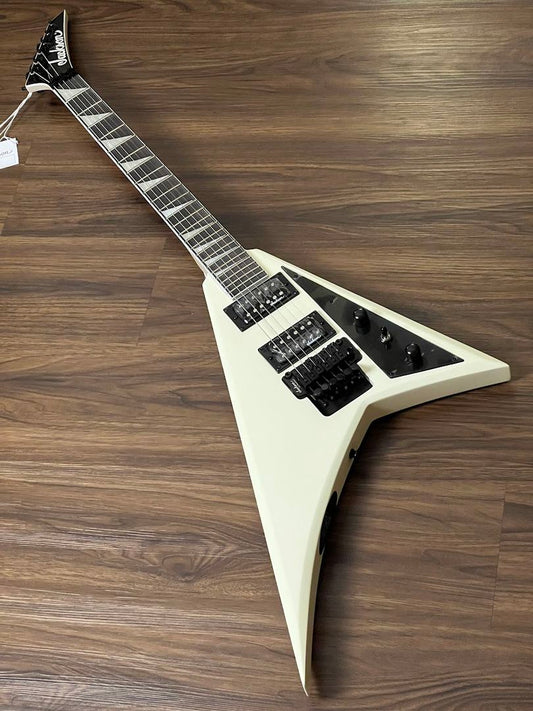 Jackson JS Series Rhoads JS32 with Amaranth FB in Ivory