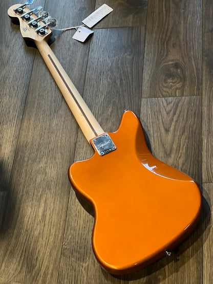 Squier FSR Affinity Series Jag Bass H with Laurel FB in Metallic Orange