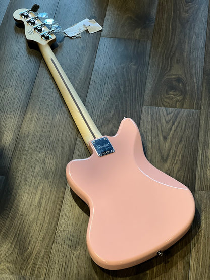 Squier FSR Affinity Series Jag Bass H with Laurel FB in Shell Pink