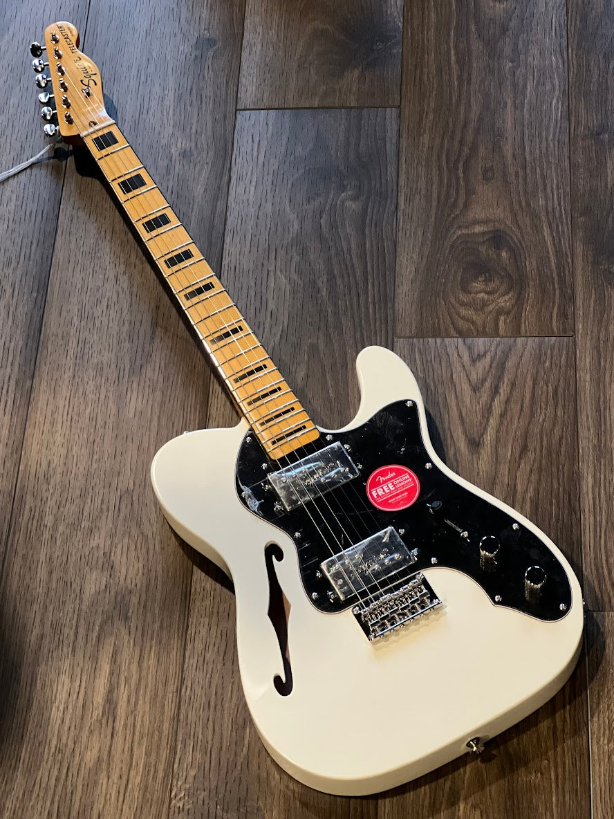 Squier FSR Classic Vibe 70s Telecaster Thinline in Olympic White