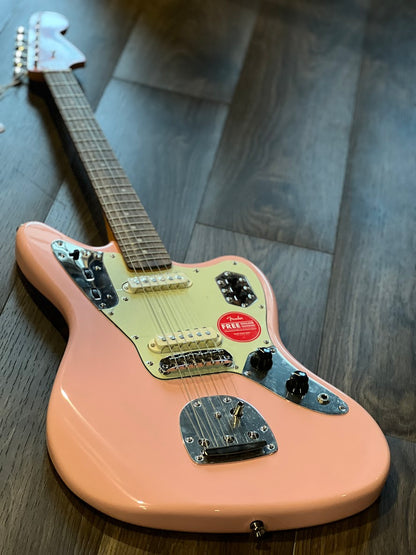 Squier FSR Classic Vibe 60s Jaguar with Laurel FB in Shell Pink