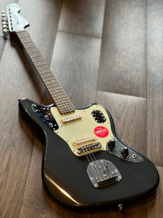 Squier FSR Classic Vibe 60s Jaguar in Charcoal Frost Metallic