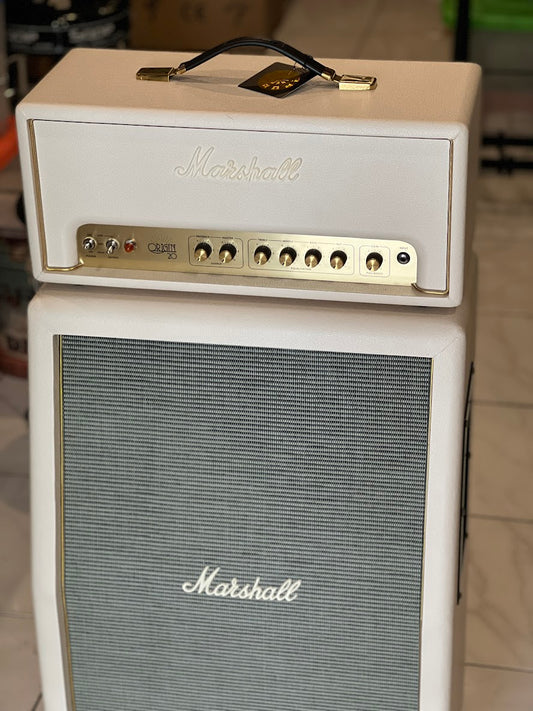 แอมป์ Marshall Origin 20H พร้อม Origin212A Angled Cab Cream Half Stack Pack Limited Edition