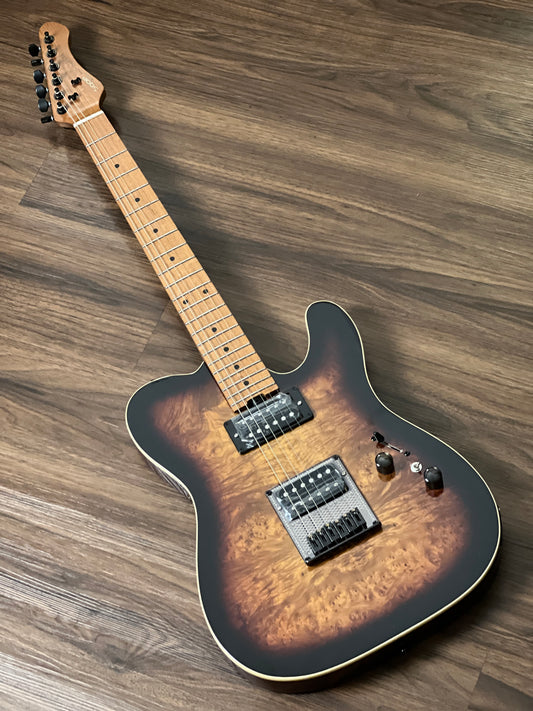 SQOE SETL650 HH Roasted Maple Series in Sunburst Burl