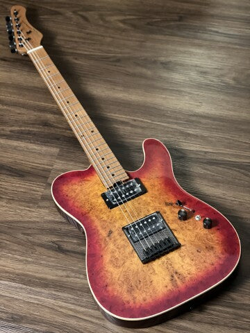 SQOE SETL650 HH Roasted Maple Series สี Cherry Sunburst Burl 