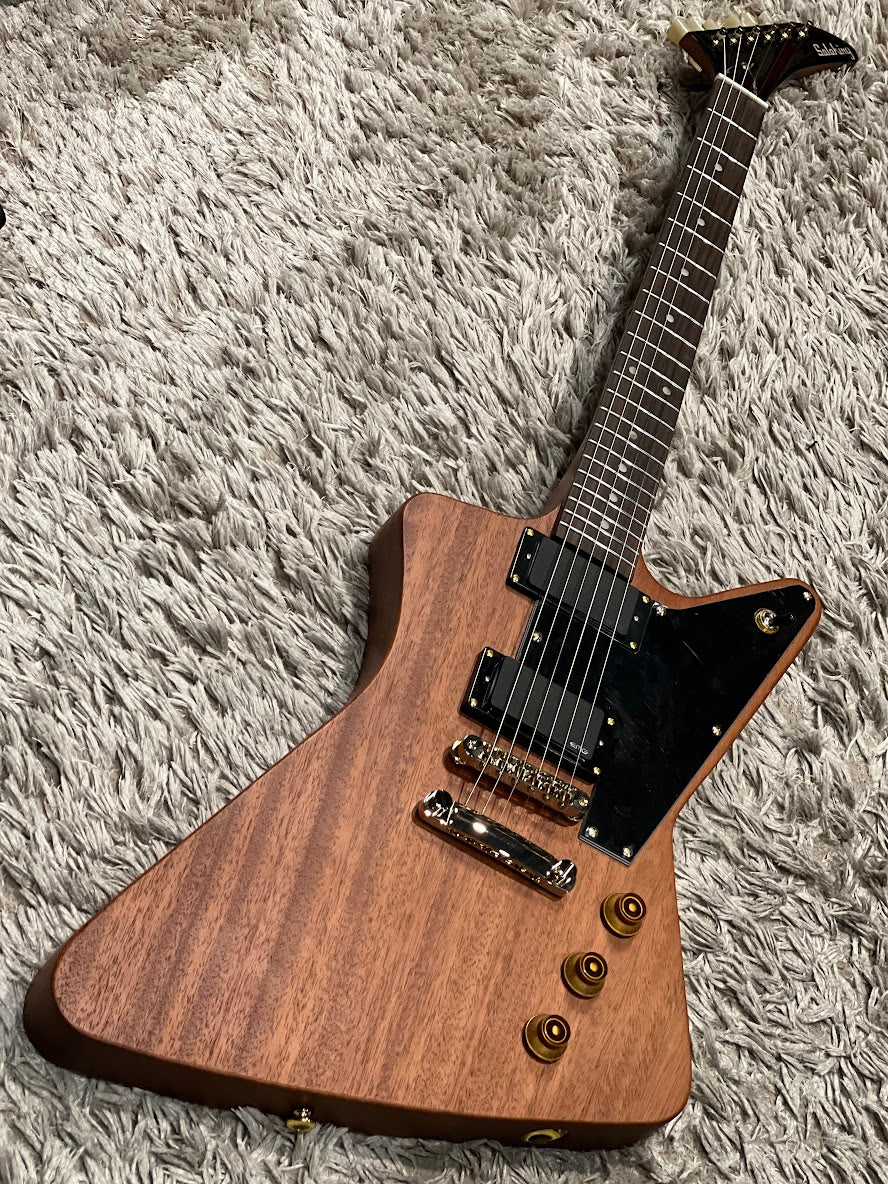Soloking EX 1958 Mahogany Tribute MOD in Walnut with EMG Pickups and Gold Hardware