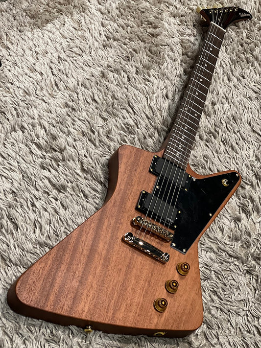 Soloking EX 1958 Mahogany Tribute MOD สีวอลนัท พร้อมปิ๊กอัพ EMG และฮาร์ดแวร์สีทอง