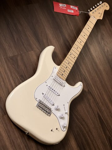 Fender Ed O'Brien EOB Sustainer Stratocaster พร้อม Maple FB สี Olympic White