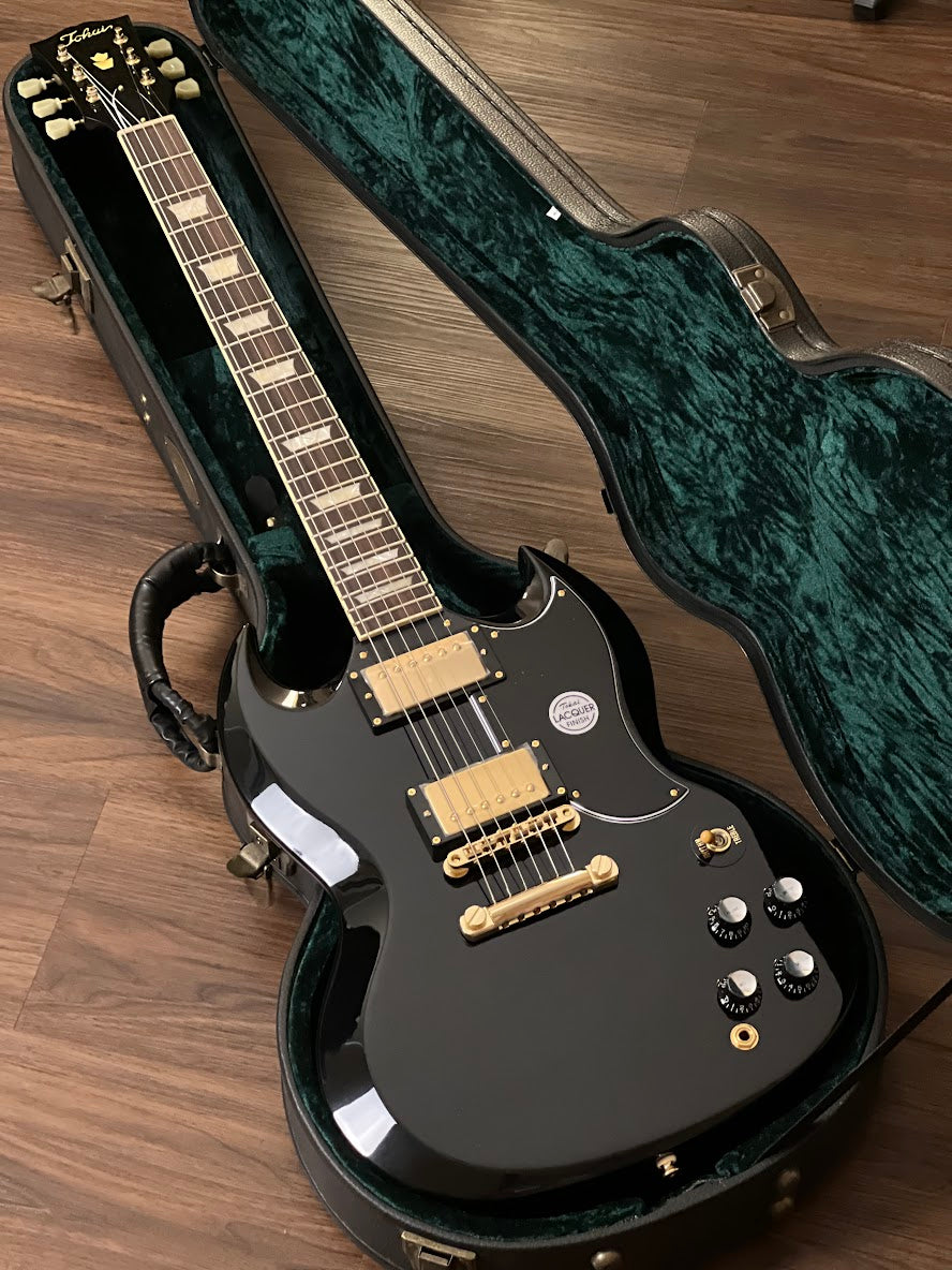 Tokai SG-215 GH BB Premium Series Japan in Black Beauty with Gold Hardware