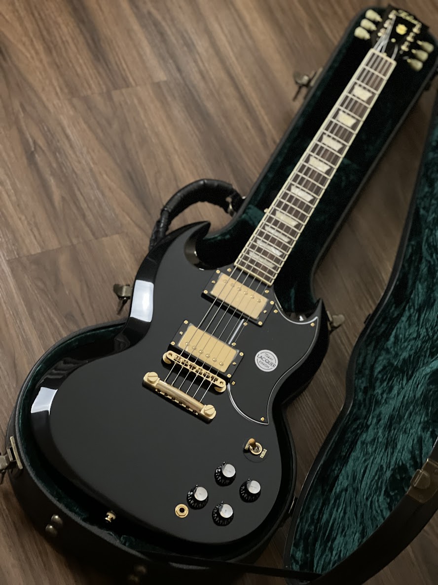 Tokai SG-215 GH BB Premium Series Japan in Black Beauty with Gold Hardware